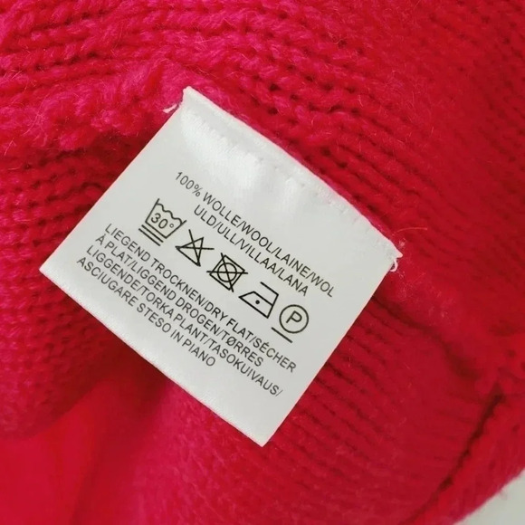 Peter Hahn pink 100%  soft wool cardigan sweater - Picture 8 of 11